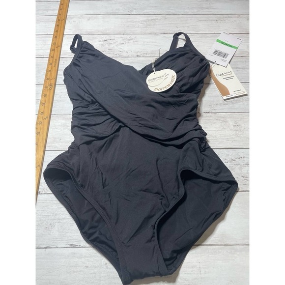 Coco Reef Women's Contours Sterling Bra One Piece Swimsuit Black Size 10/34C/D - Picture 3 of 7